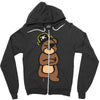 pirate bear Zipper Hoodie