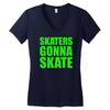skaters Women's V-Neck T-Shirt