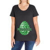 Preggosaurus Egg Funny Ladies Curvy T-Shirt