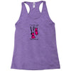 i run like a girl try to keep up Racerback Tank
