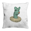 elizabethan dilophosaurus Throw Pillow