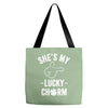 she's my lucky charm Tote Bags