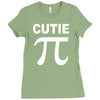 cutie pi t shirt medium funny nerdy geeky math sex humor cute awesome Ladies Fitted T-Shirt
