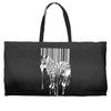 banksy street art zebra bar code Weekender Totes