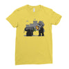 pacifist plumber Ladies Fitted T-Shirt