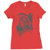 wolf princess warrior Ladies Fitted T-Shirt
