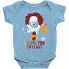 it pennywise clown Baby Onesie
