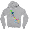 rgb cmyk Zipper Hoodie
