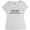 Raise Boys And Girls The Same Way Women's Triblend Scoop T-shirt