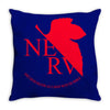 neon genesis evangelion anime nerv logo Throw Pillow