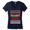 santa only comes once a year grammy is always here to cheer Women's V-Neck T-Shirt