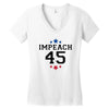 Impeach 45 Women's V-Neck T-Shirt
