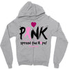pink spread the hope Zipper Hoodie