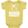 never forget 3.5 floppies Baby Onesie