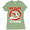 no flex zone arm gym workout Ladies Fitted T-Shirt