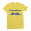 i went outside once (3) Ladies Fitted T-Shirt