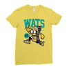 wats (2) Ladies Fitted T-Shirt