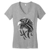 eagle ornate Women's V-Neck T-Shirt