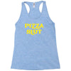 pizza slut funny diet gym workout new Racerback Tank