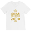 kings are born in 2000 V-Neck Tee