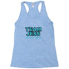 team jess Racerback Tank
