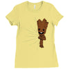 hidden groot [converted] Ladies Fitted T-Shirt