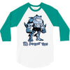 muscle shark its summer time 3/4 Sleeve Shirt