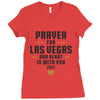 Prayer for Las Vegas, Our Heart Is With You 2017 Ladies Fitted T-Shirt