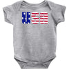 american freedom flag Baby Onesie