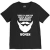 funny beards V-Neck Tee