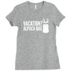 vacation alpaca bag animal humor funny Ladies Fitted T-Shirt