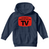as seen in front of the the tv Youth Hoodie