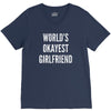 world's okayest girlfriend V-Neck Tee