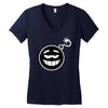 smile bomb Women's V-Neck T-Shirt