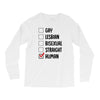 Lgbt Checklist Long Sleeve Shirts