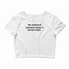 awkward morning funny t shirt sex humor college s 3xl Crop Top