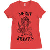 merry krampus Ladies Fitted T-Shirt