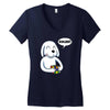 smart dog Women's V-Neck T-Shirt