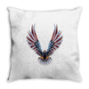 american eagle usa flag wings Throw Pillow