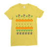 halloween ugly sweater tn featured Ladies Fitted T-Shirt