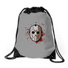 jason voorhees mask Drawstring Bags