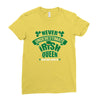 never underesmate irish queen Ladies Fitted T-Shirt