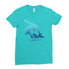 mega water Ladies Fitted T-Shirt