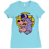 loup de cartoon Ladies Fitted T-Shirt