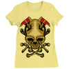 skull axe Ladies Fitted T-Shirt