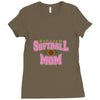 softball mom glitter Ladies Fitted T-Shirt