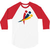 red blu yellow 3/4 Sleeve Shirt