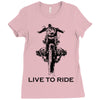 live to ride Ladies Fitted T-Shirt