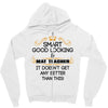 Smart Good Looking Math Teacher Doesnt Get Better Than This Zipper Hoodie