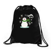 windy snowman Drawstring Bags
